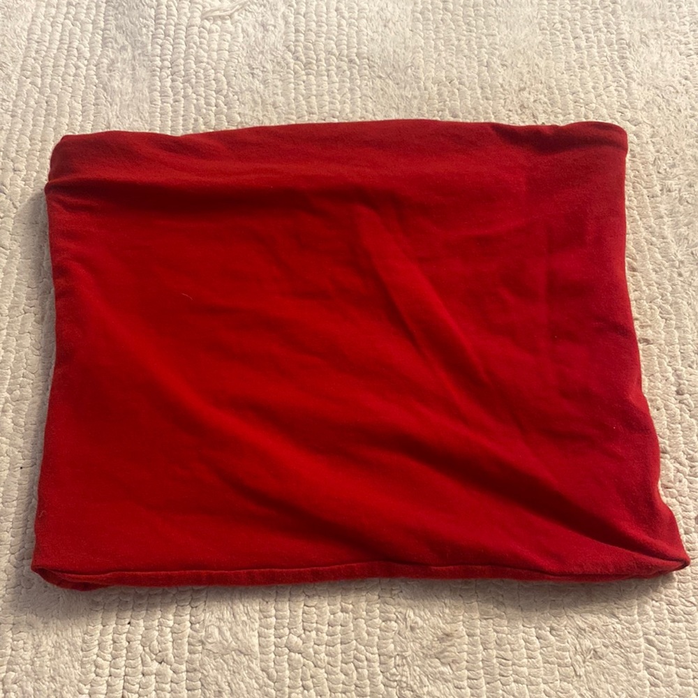 Red tube top